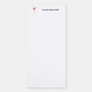 Female Gymnast Magnetic Notepad