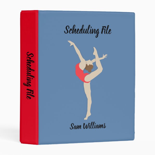 Female Gymnast Mini Binder (Front/Spine)