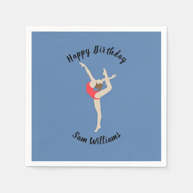 Female Gymnast Napkins (Front)