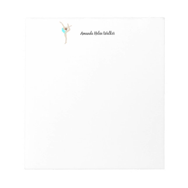 Female Gymnast Notepad (Front)