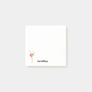 Female Gymnast Post-it Notes