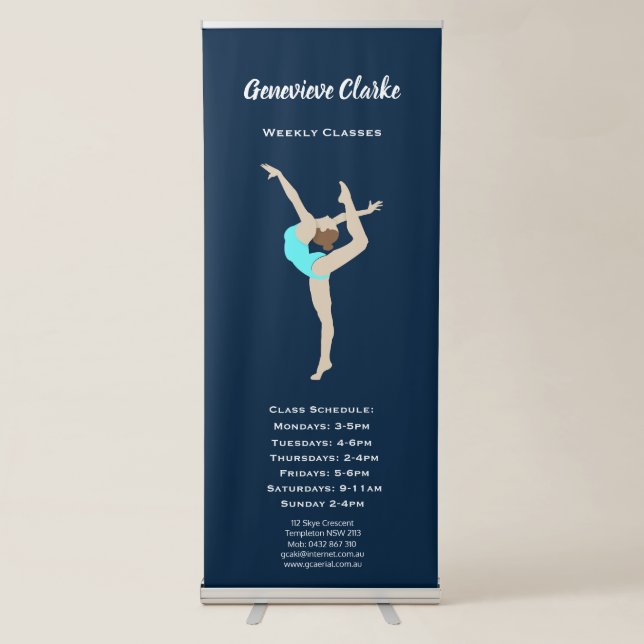 Female Gymnast Retractable Banner (Front)