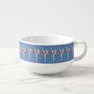 Female Gymnast Soup Mug