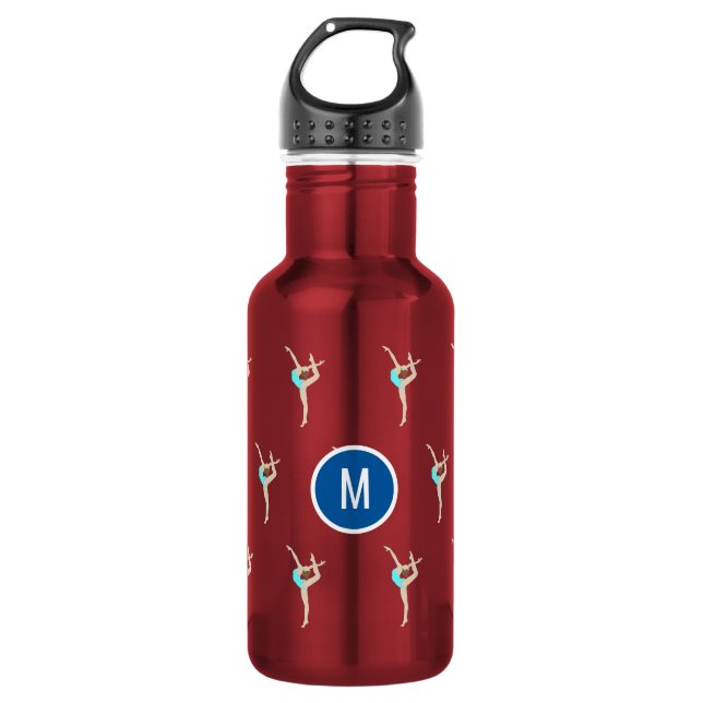 Female Gymnast Stainless Steel Water Bottle (Front)