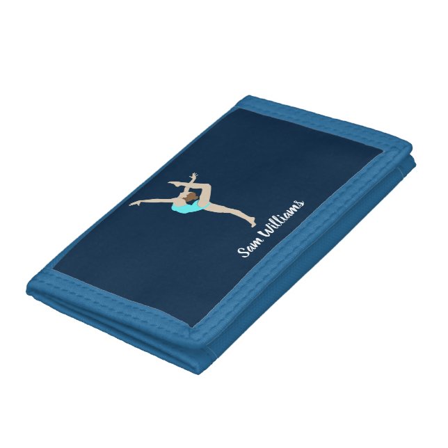 Female Gymnast Trifold Wallet (Bottom)