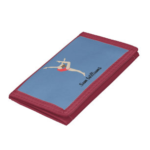 Female Gymnast Trifold Wallet