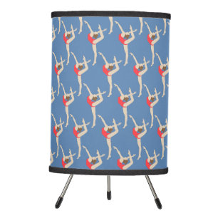 Female Gymnast Tripod Lamp
