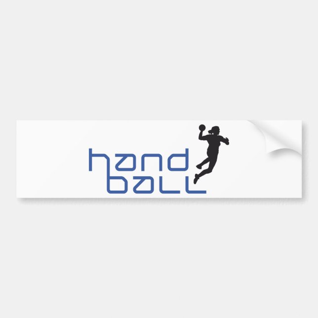 female handball bumper sticker (Front)