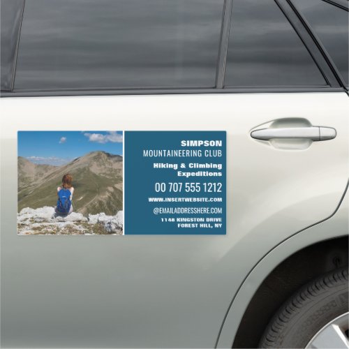 Female Hiker Hiking and Climbing SchoolStore Car Magnet