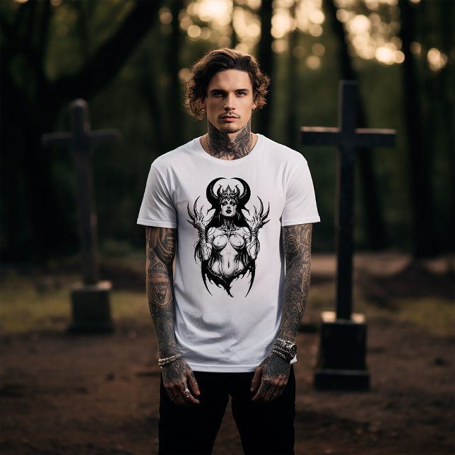 Female Horned Demon T-Shirt (Creator Uploaded)