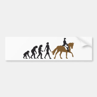 female horse rider bumper sticker