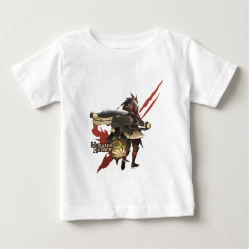 Female Hunter with Switch Ax Rathalos Armor Baby T_Shirt