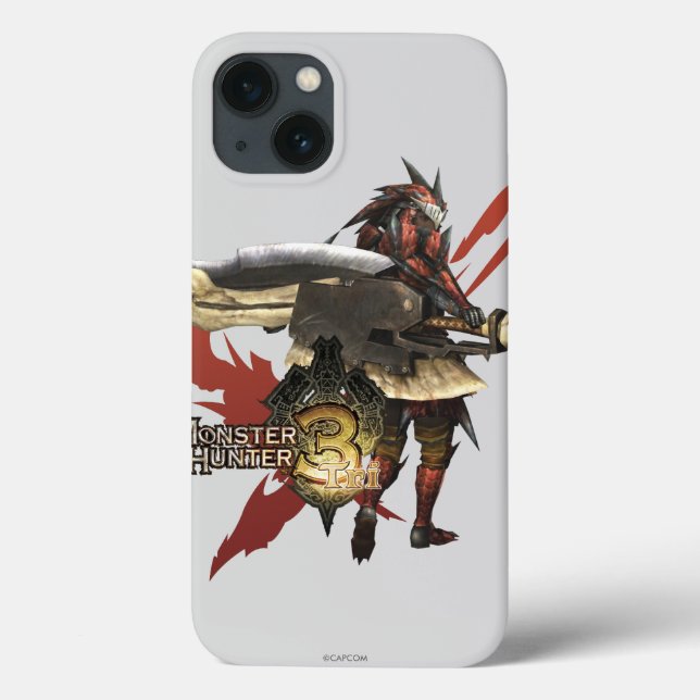 Female Hunter with Switch Axe, Rathalos Armor 2 Case-Mate iPhone Case (Back)
