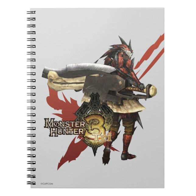 Female Hunter with Switch Axe, Rathalos Armor 2 Notebook (Front)