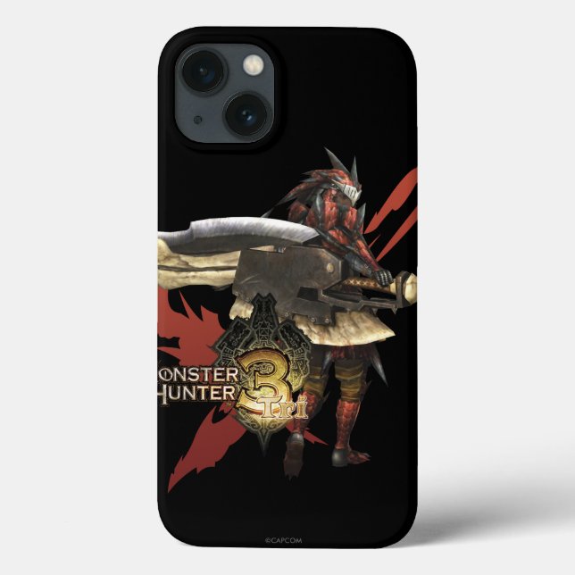 Female Hunter with Switch Axe, Rathalos Armor Case-Mate iPhone Case (Back)