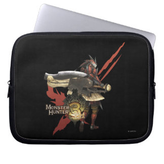 Female Hunter with Switch Axe, Rathalos Armor Laptop Sleeve