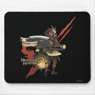 Female Hunter with Switch Axe, Rathalos Armor Mouse Pad