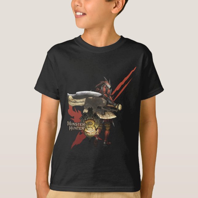 Female Hunter with Switch Axe, Rathalos Armor T-Shirt (Front)