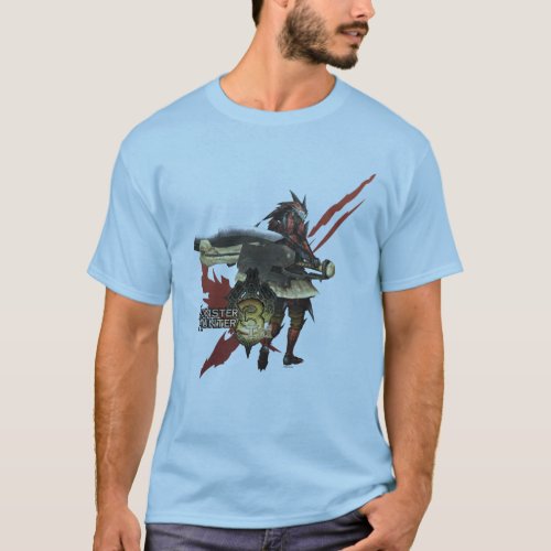 Female Hunter with Switch Axe Rathalos Armor T_Shirt