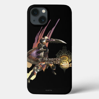 Female Hunter with Sword and Shield, Jaggi Armor iPhone 13 Case