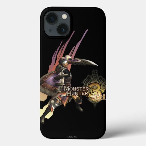 Female Hunter with Sword and Shield Jaggi Armor iPhone 13 Case