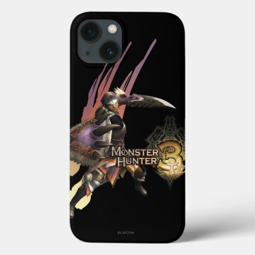 Female Hunter with Sword and Shield Jaggi Armor iPhone 13 Case