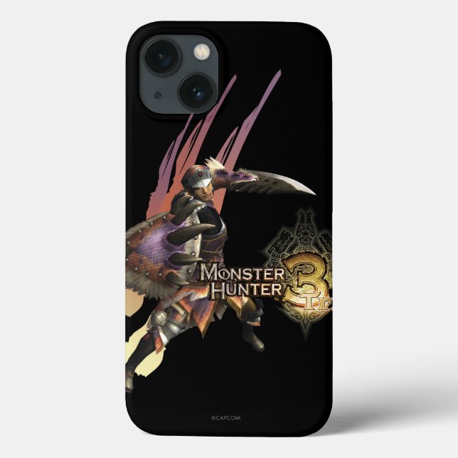 Female Hunter with Sword and Shield, Jaggi Armor Case-Mate iPhone Case (Back)