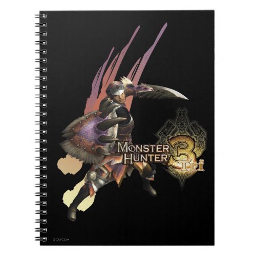 Female Hunter with Sword and Shield Jaggi Armor Notebook