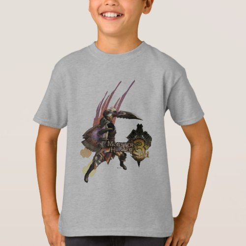 Female Hunter with Sword and Shield Jaggi Armor T_Shirt