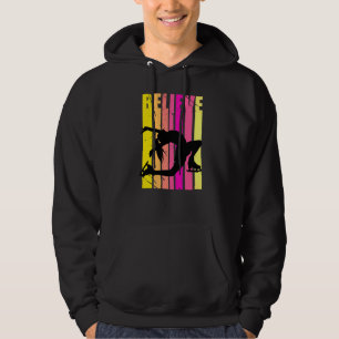Female Ice Skater Skating Figure On Ice Dancing Da Hoodie
