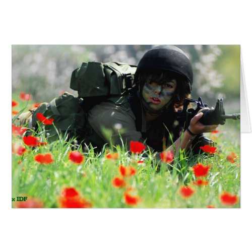 Female IDF In Camouflage