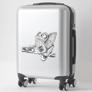 Female Jackson’s Chameleon Sticker