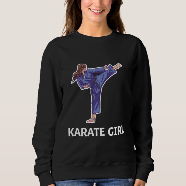 Female Karate Fighter Sweatshirt (Front)