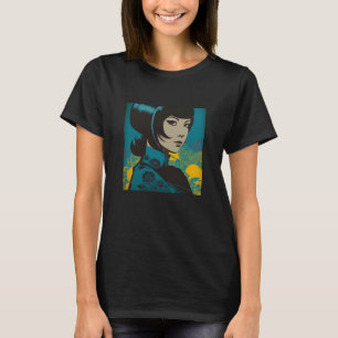 Female Kimono Retro Geisha Vintage Japanese Samura T-Shirt