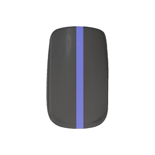 Female law enforcement officer's gear minx nail wraps (Left Thumb)