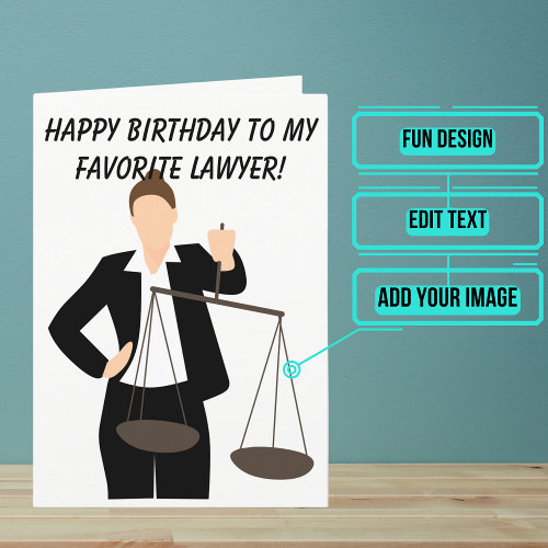 Female Lawyer Birthday Card