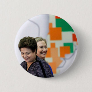 Female Leaders: Dilma & Hillary Button