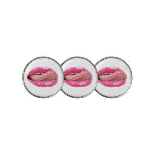Female lips golf ball marker
