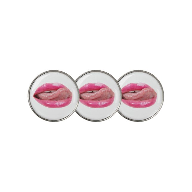Female lips golf ball marker (3 Up)