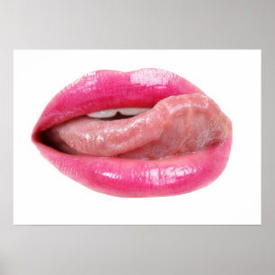 Female lips poster