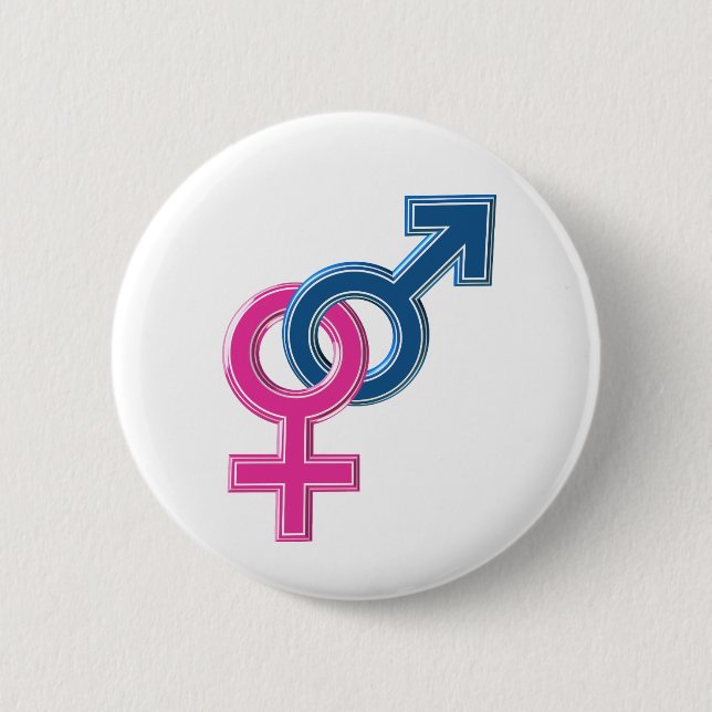 Female male coupled symbols button (Front)