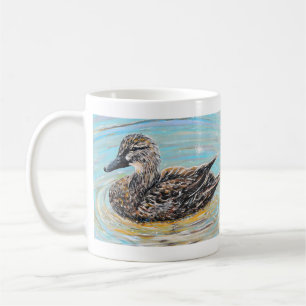 Female Mallard Duck Painting Coffee Mug