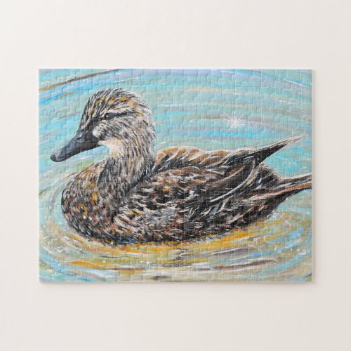 Female Mallard Duck Painting Jigsaw Puzzle