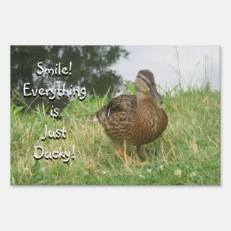 Female Mallard Duck Yard Sign