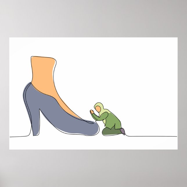 Female manager apologize to executive director. poster (Front)