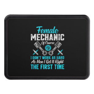 Female Mechanic Hitch Cover