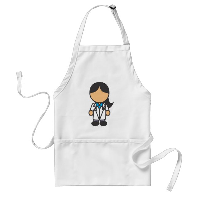 Female Medical Doctor Profession Adult Apron (Front)