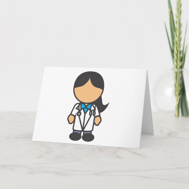 Female Medical Doctor Profession Card (Front)