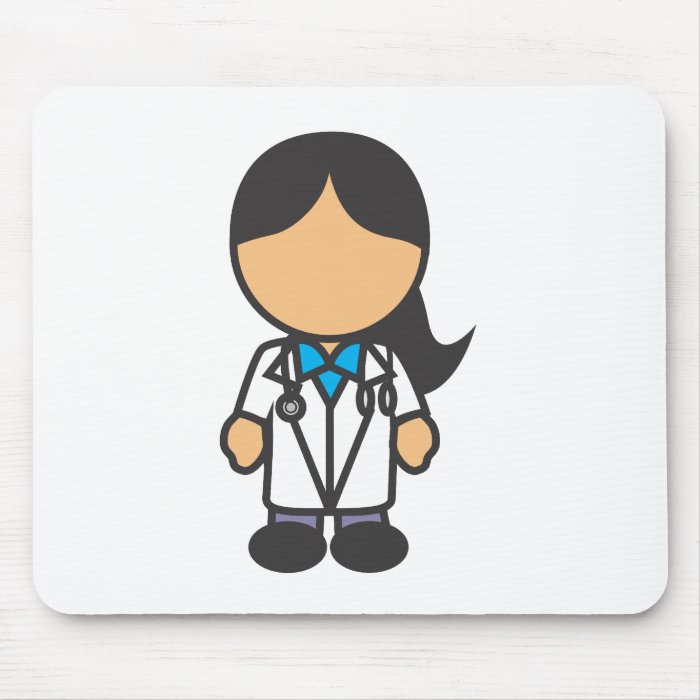 Female Medical Doctor Profession Mouse Pads