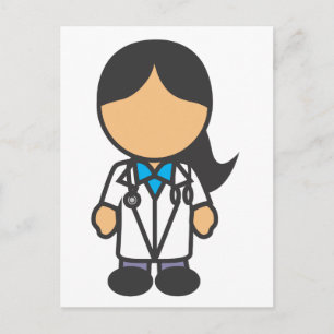 Female Medical Doctor Profession Postcard